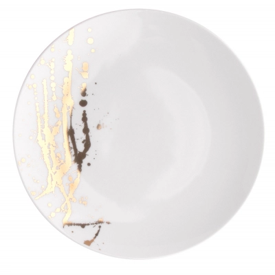 
                                            Splendor Dessert plate 22cm white gold
                                            