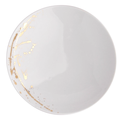 
                                            Splendor Deep plate 21cm white gold
                                            