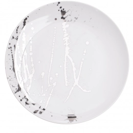 Splendor Flat plate 28cm white platin
