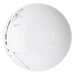 Splendor Deep plate 21cm white platin