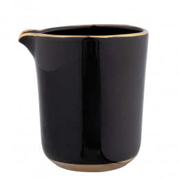 Gold Dream set of sugarbowl and milk jug with gold in black color