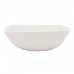 Regular deep plate, 17 cm, 740 ml, cream porcelain new