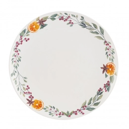 Десертный тарелка NBC 20 см декорированная Зимний чай