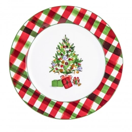 Classical Christmas dessert plate NBC 20 cm