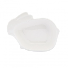 Bunny dish 13.5x10.5x3.5 cm cream porcelain