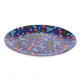 Folk dessert plate NBC 20 cm blue BZ