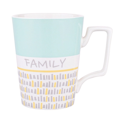 
                                            Conical tall mug NBC 560 ml dec. Family mint
                                            