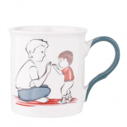 Кружка с синей ручкой NBC 250 мл дек. В.