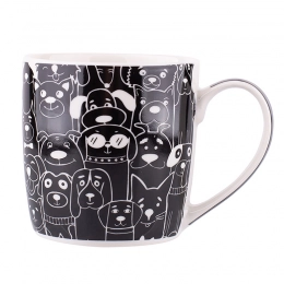 Zwierzaki straight mug NBC 250 ml dec. Black dog