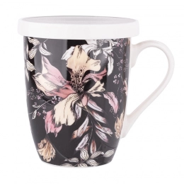 Black Lily mug NBC 300 ml with filter and lid in PVC sleeve