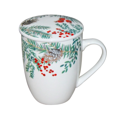 
                                            Wonderland barrel mug NBC 300 ml with filter and lid white in PVC sleeve
                                            