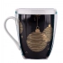 Golden Christmas mug NBC 300 ml with filter and lid black in PVC sleeve Golden Christmas mug NBC 300 ml with filter and lid black in PVC sleeve