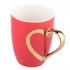 Heart Reflection barrel mug with gold handle NBC 300 ml pink Heart Reflection barrel mug with gold handle NBC 300 ml pink