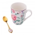 Charlotta mug NBC 300 ml with spoon with porcelain element light in gift box Charlotta mug NBC 300 ml with spoon with porcelain element light in gift box