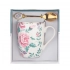 Charlotta mug NBC 300 ml with spoon with porcelain element light in gift box Charlotta mug NBC 300 ml with spoon with porcelain element light in gift box
