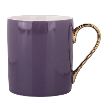 
                                            Exotic straight mug  with gold handle NBC 300 ml purple
                                            