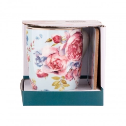 Scarlett barrel mug NBC 300 ml with coaster blue BZ