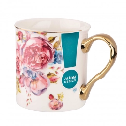 Scarlett straight mug with golden handle NBC 250 ml light