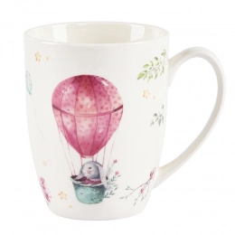 Pastelowa Wiosna barrel mug NBC 300 ml dec. Rabbits