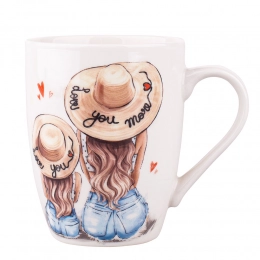 Barrel mug NBC 300 ml dec. Love you