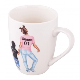 Barrel mug NBC 300 ml dec. Queen boy