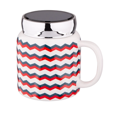 
                                            Easy Morning porcelain mug with lid and mirror 420 ml dec. B
                                            