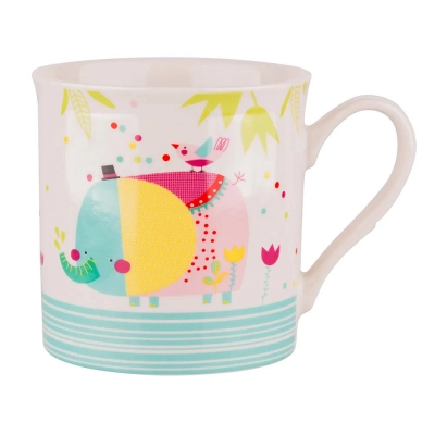 
                                            Straight mug with rim NBC 250 ml dec. Elephant
                                            