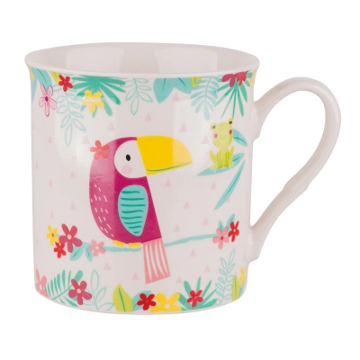 
                                            Straight mug with rim NBC 250 ml dec. Parrot
                                            