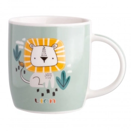 Wide barrel mug NBC 300 ml dec. Lion