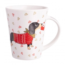 Calyx shape mug NBC 300 ml dec. Dachshund
