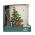 Christmas Tree barrel mug NBC 300 ml with coaster in color box Christmas Tree barrel mug NBC 300 ml with coaster in color box