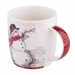 Wide barrel mug NBC 300 ml dec. Snowman color box