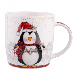 Wide barrel mug NBC 300 ml dec. Penguin color box