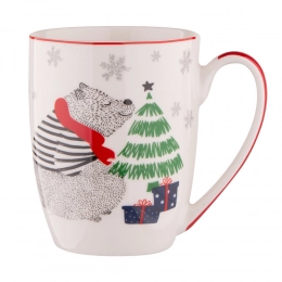 Winter Friends barrel mug NBC 300 ml dec. Bear