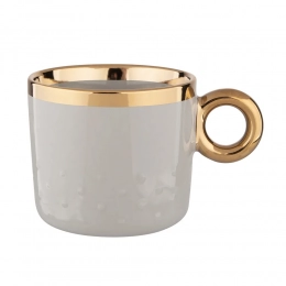 Palazzo mug with embossed dots NBC 350 ml sage