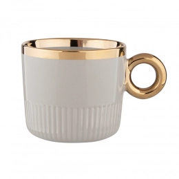 Palazzo mug with grooves NBC 350 ml sage