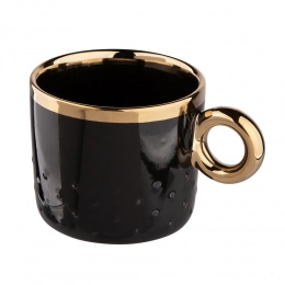 Palazzo mug with embossed dots NBC 350 ml black
