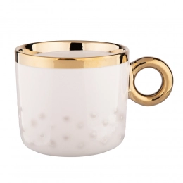 Palazzo mug with embossed dots NBC 350 ml cream