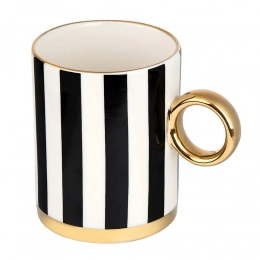 Gold Dream tall mug NBC 350 ml with golden handle dec. I BZ