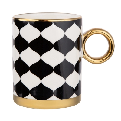 
                                            Gold Dream tall mug NBC 350 ml with golden handle dec. III BZ
                                            