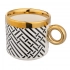Gold Dream wide mug NBC 350 ml with golden handle dec. B BZ Gold Dream wide mug NBC 350 ml with golden handle dec. B BZ