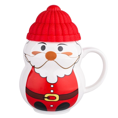 
                                            Winter mug NBC 350 ml with silicone lid Sanata Claus in sleeve
                                            