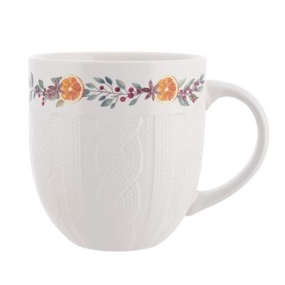 
                                            Barrel mug NBC 615 ml dec. Winter tea
                                            