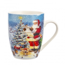 Barrel mug NBC 340 ml dec. Santa Claus A