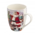 Кружка-бочонок NBC 340 мл с декором Санта-Клауса. Кружка-бочонок NBC 340 мл с декором Санта-Клауса.