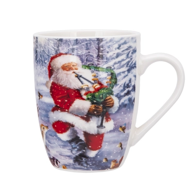 
                                            Кружка-бочонок NBC 340 мл с декором Санта-Клаус.
                                            