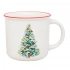 Straight mug with rolled rim NBC 390 ml dec. Christmas tree Straight mug with rolled rim NBC 390 ml dec. Christmas tree