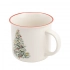 Straight mug with rolled rim NBC 390 ml dec. Christmas tree Straight mug with rolled rim NBC 390 ml dec. Christmas tree
