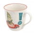 Big barrel mug with rolled rim NBC 630 ml dec. Red Christmas car Big barrel mug with rolled rim NBC 630 ml dec. Red Christmas car