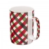 Classical Christmas straight mug NBC 380 ml dec. Checkered Classical Christmas straight mug NBC 380 ml dec. Checkered